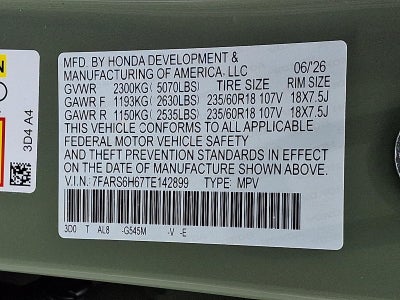 2026 Honda CR-V Hybrid TrailSport AWD