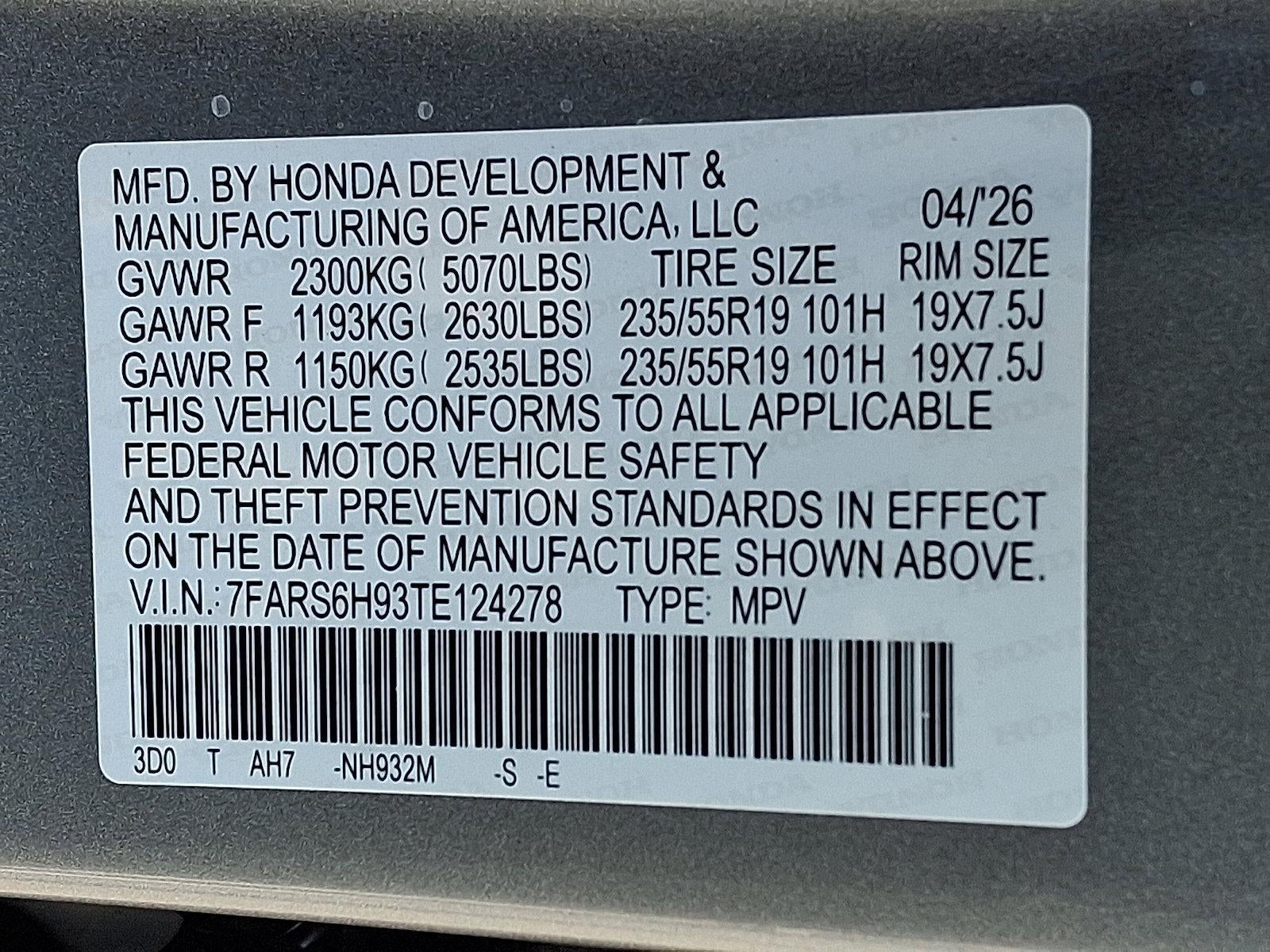 2026 Honda CR-V Hybrid Sport Touring AWD