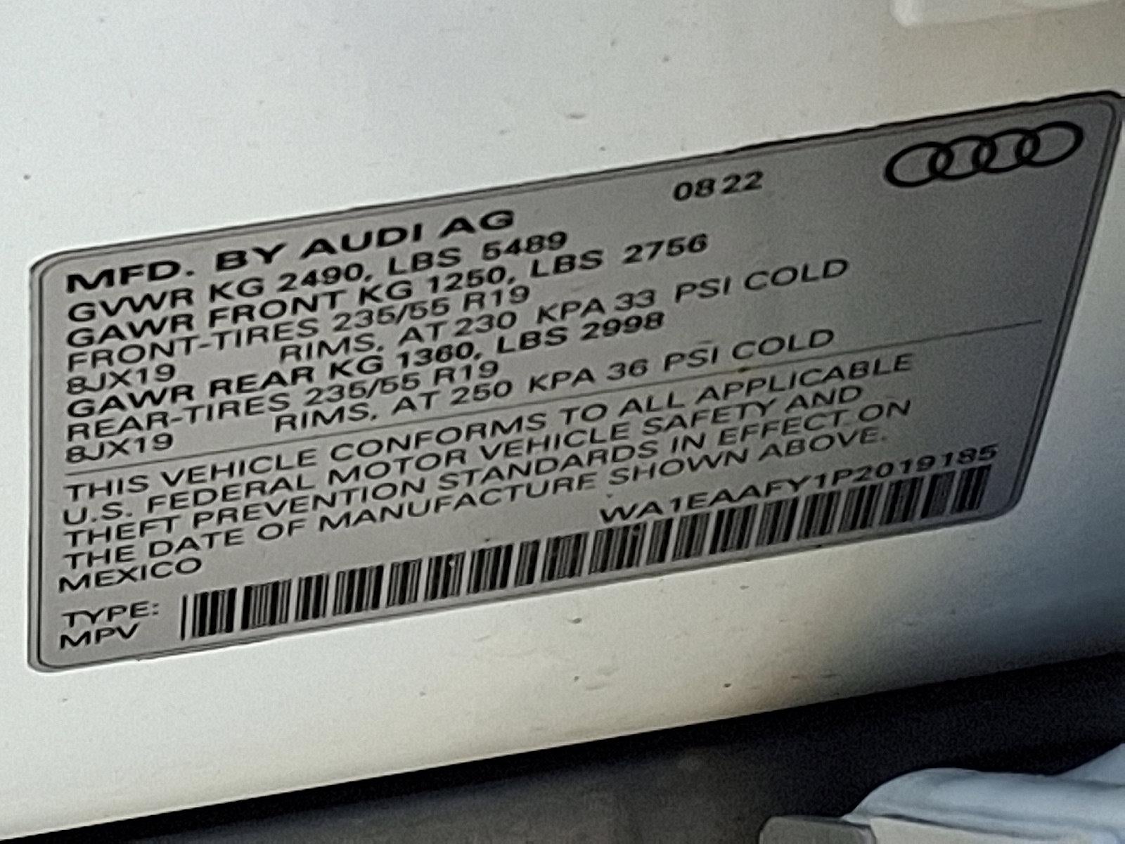 2023 Audi Q5 S line Premium Plus 45 TFSI quattro