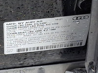 2022 Audi Q5 S line Premium 45 TFSI quattro