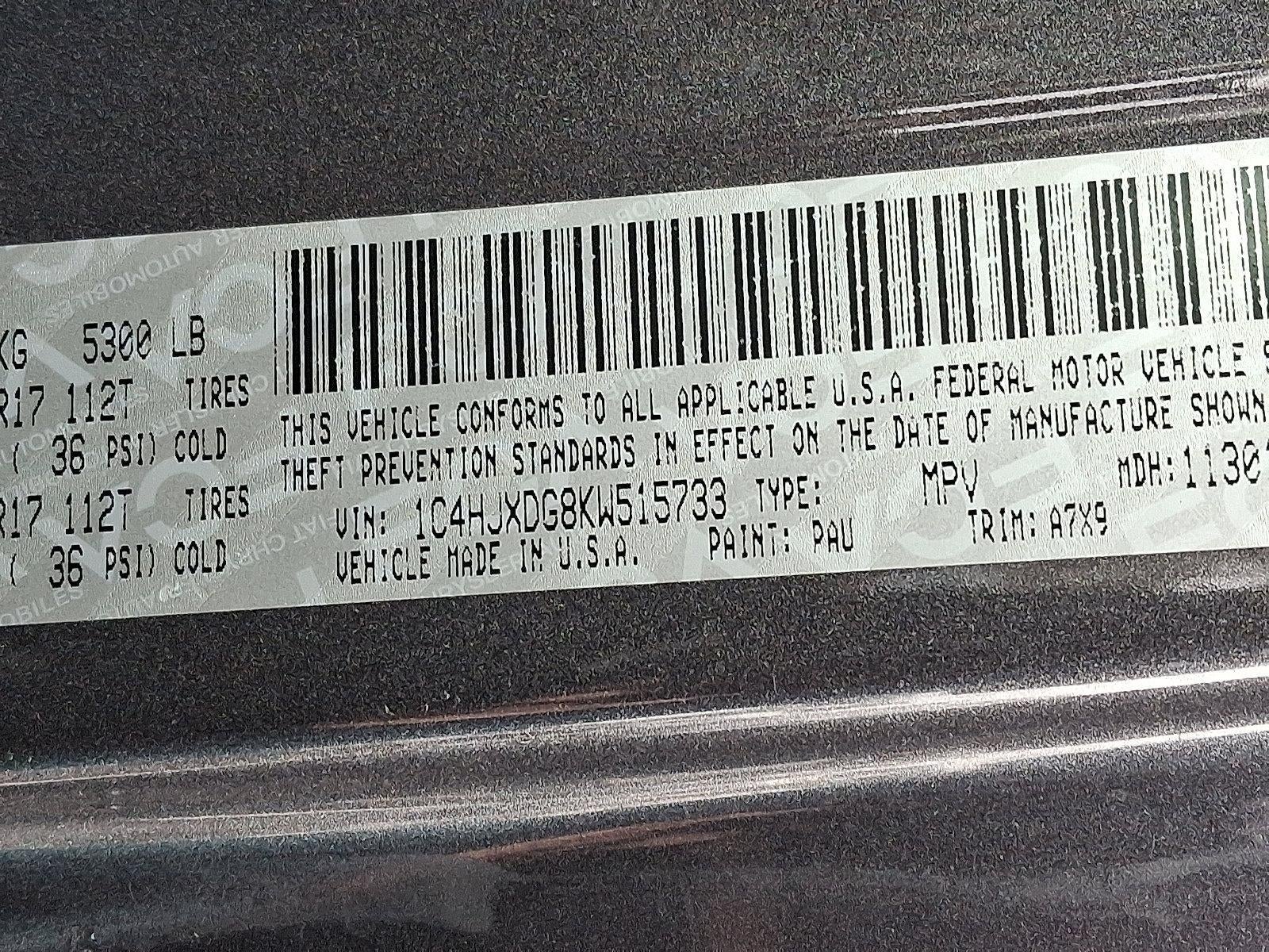 2019 Jeep Wrangler Unlimited Sport S 4x4