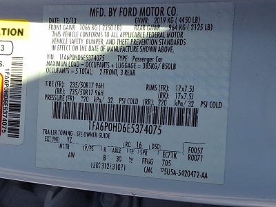 2014 Ford Fusion 4dr Sdn SE FWD