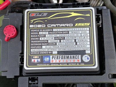 2020 Chevrolet Camaro 2dr Coupe 1SS