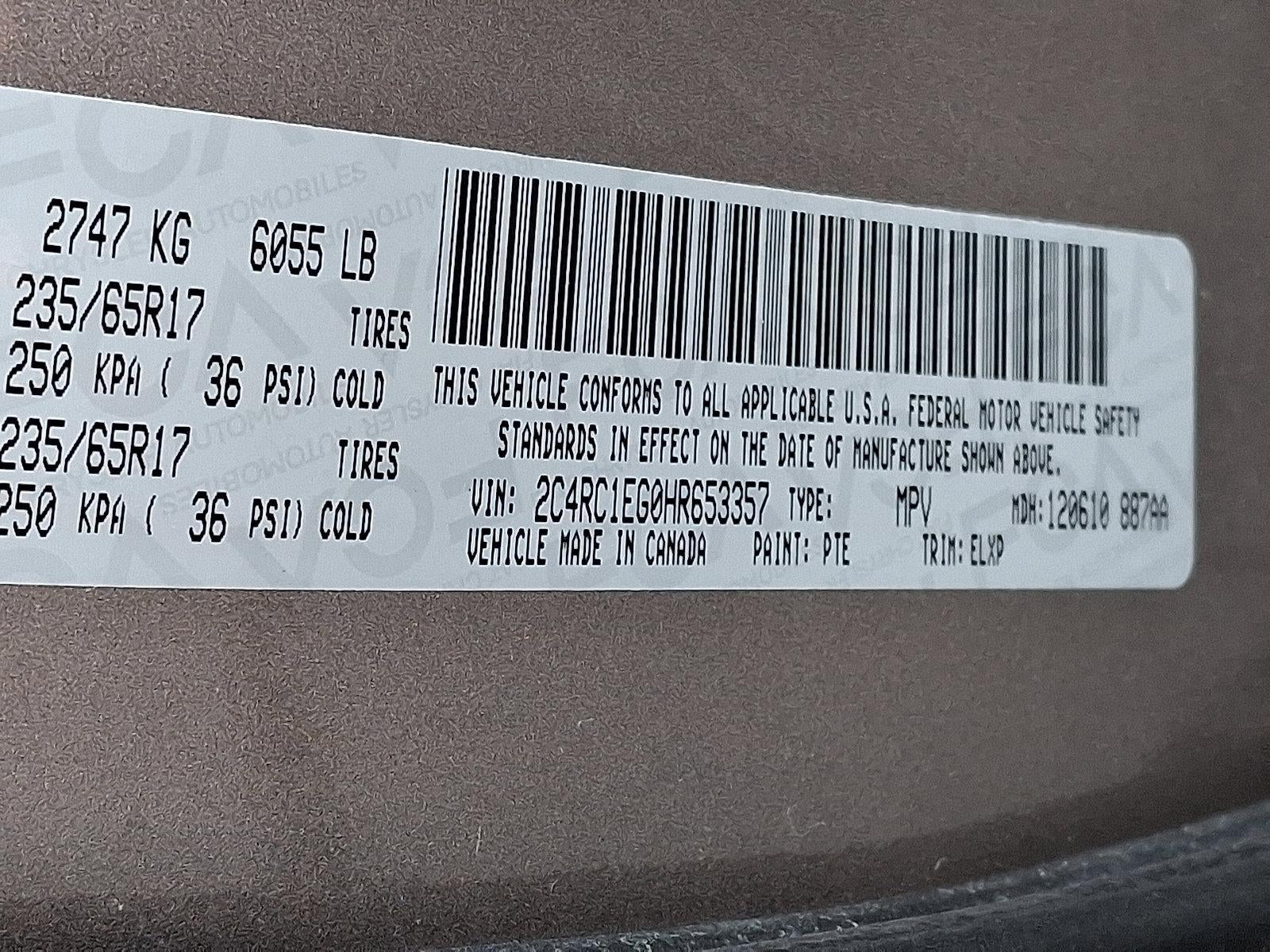 2017 Chrysler Pacifica Touring-L Plus FWD