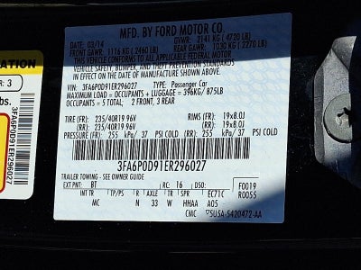 2014 Ford Fusion 4dr Sdn Titanium AWD