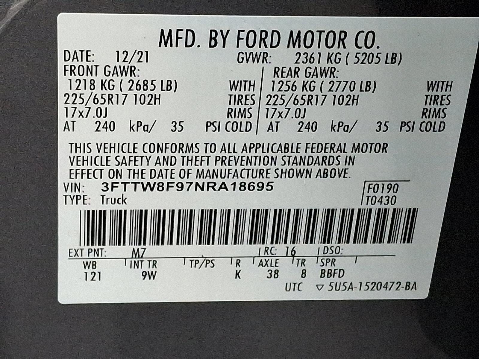 2022 Ford Maverick XL AWD SuperCrew