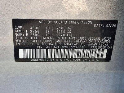 2025 Subaru Legacy Premium AWD