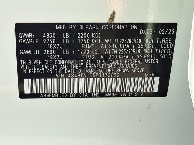 2023 Subaru Outback Onyx Edition CVT