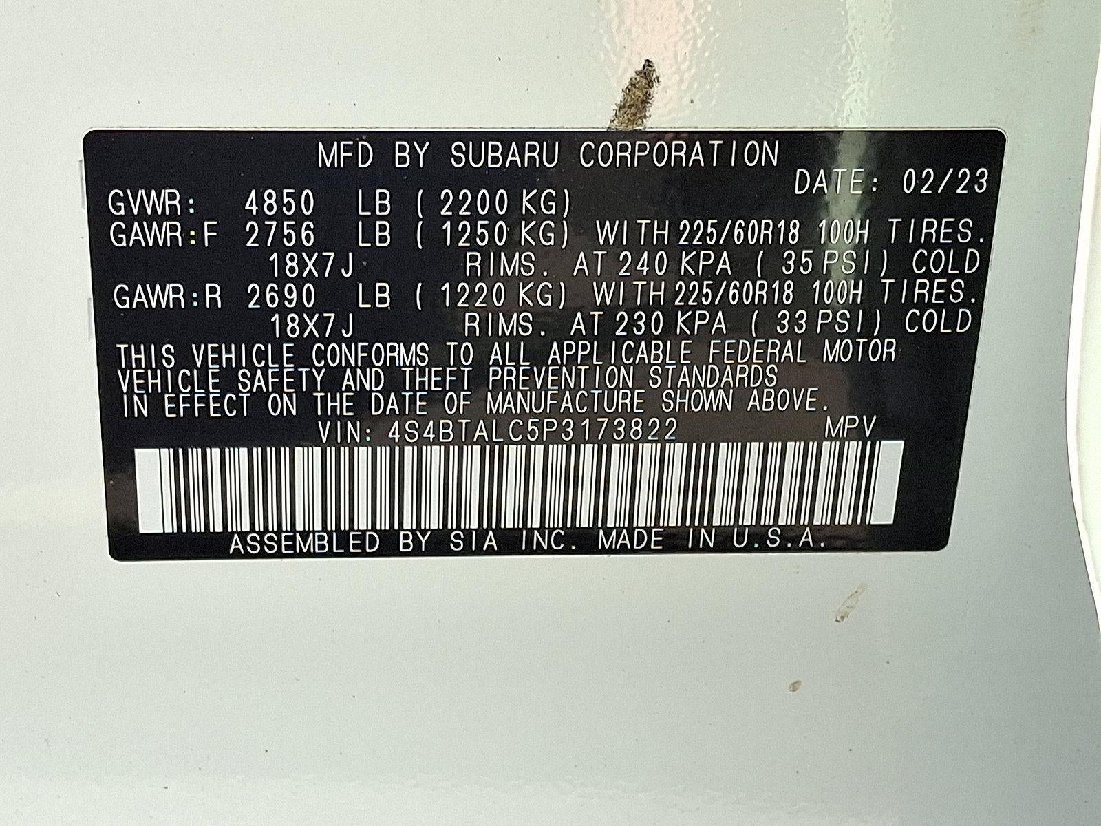 2023 Subaru Outback Onyx Edition CVT