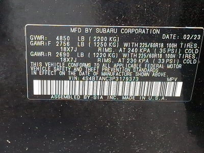 2023 Subaru Outback Limited CVT