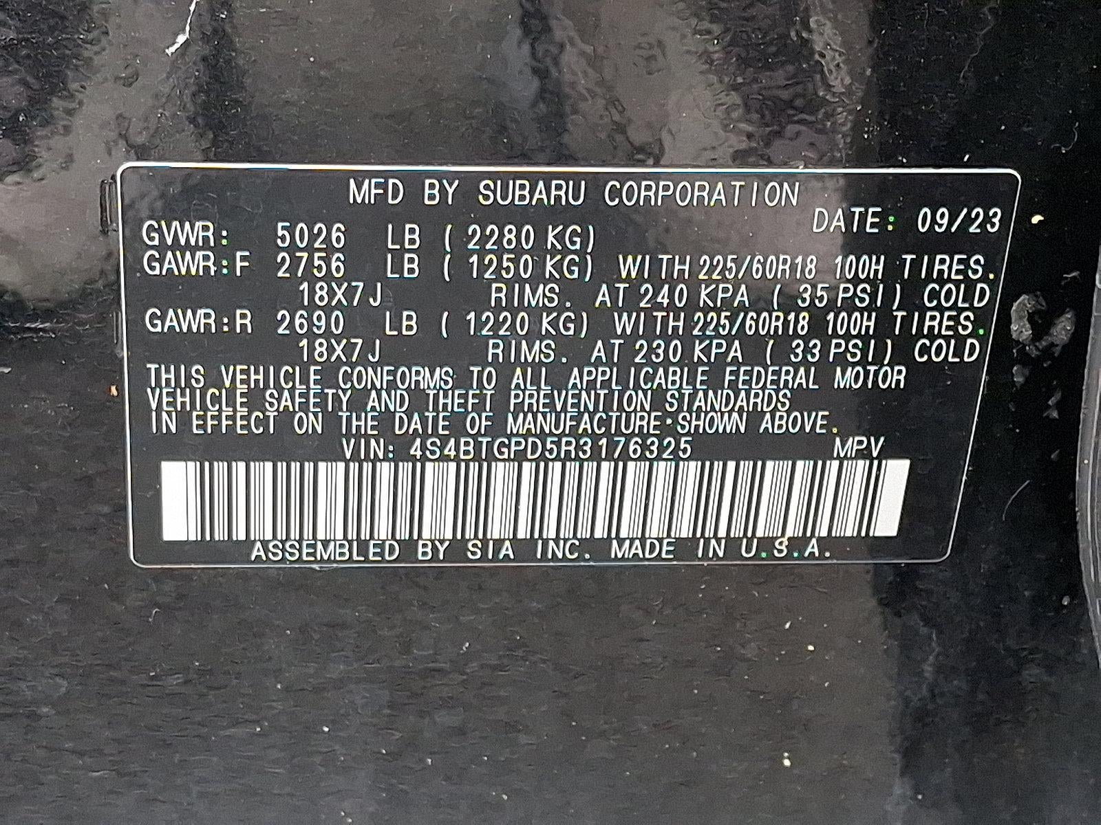 2024 Subaru Outback Touring XT AWD