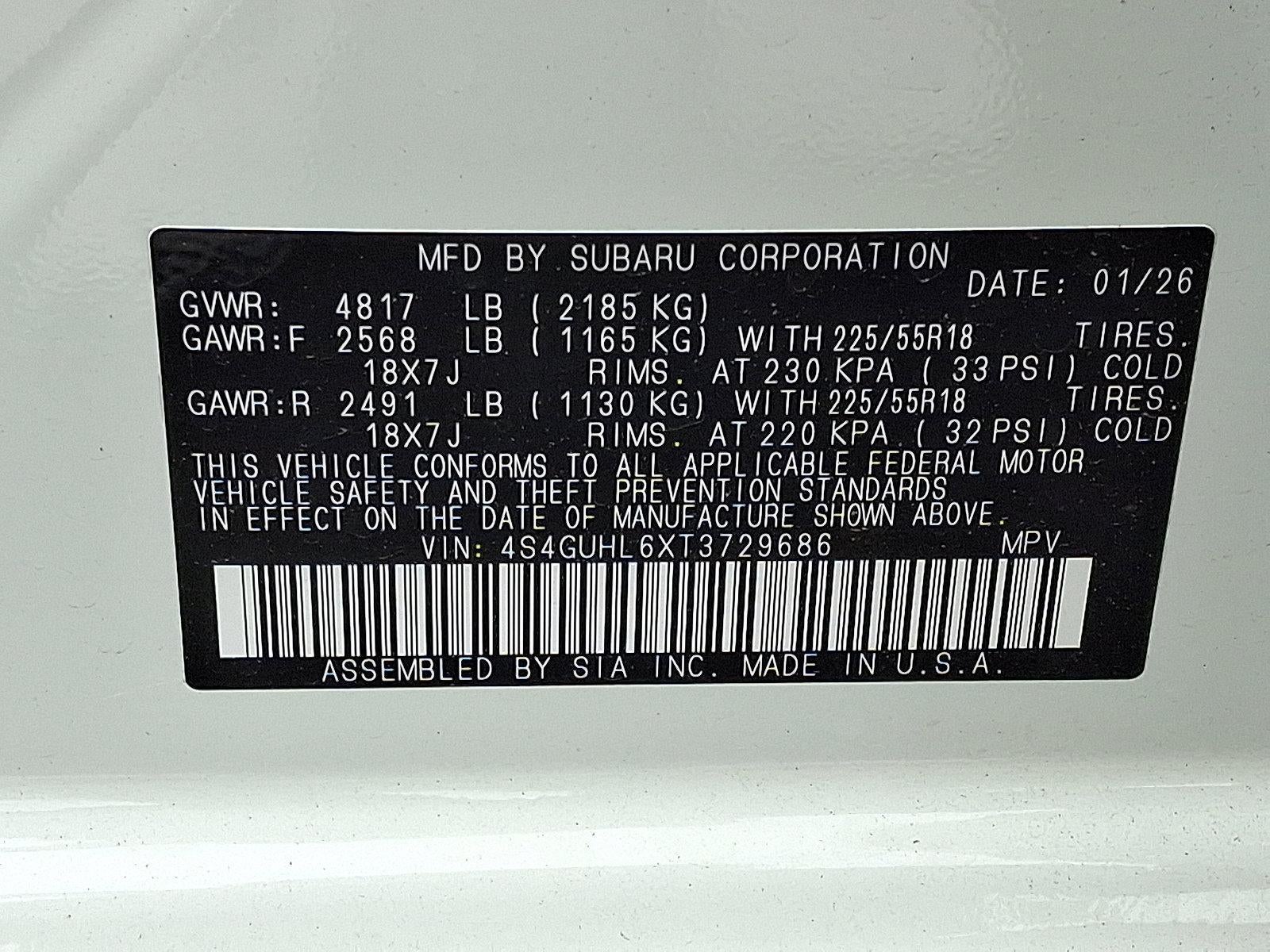 2026 Subaru Crosstrek Limited AWD