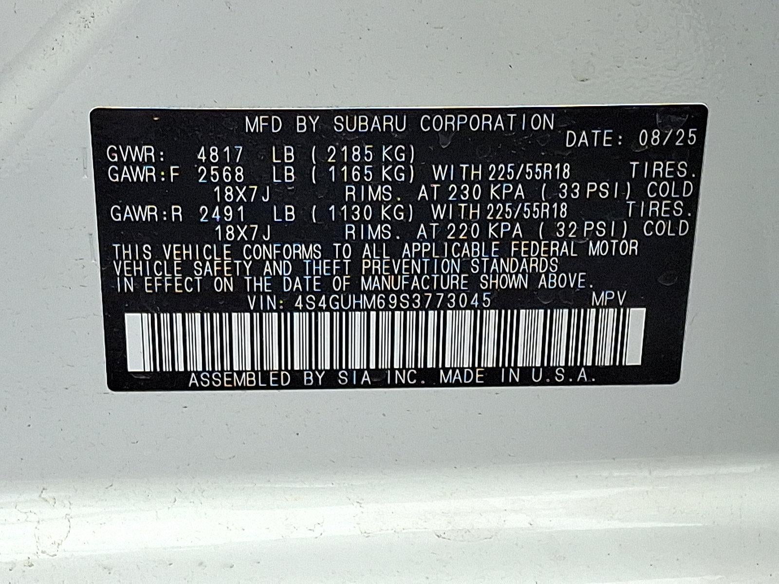 2025 Subaru Crosstrek Limited AWD