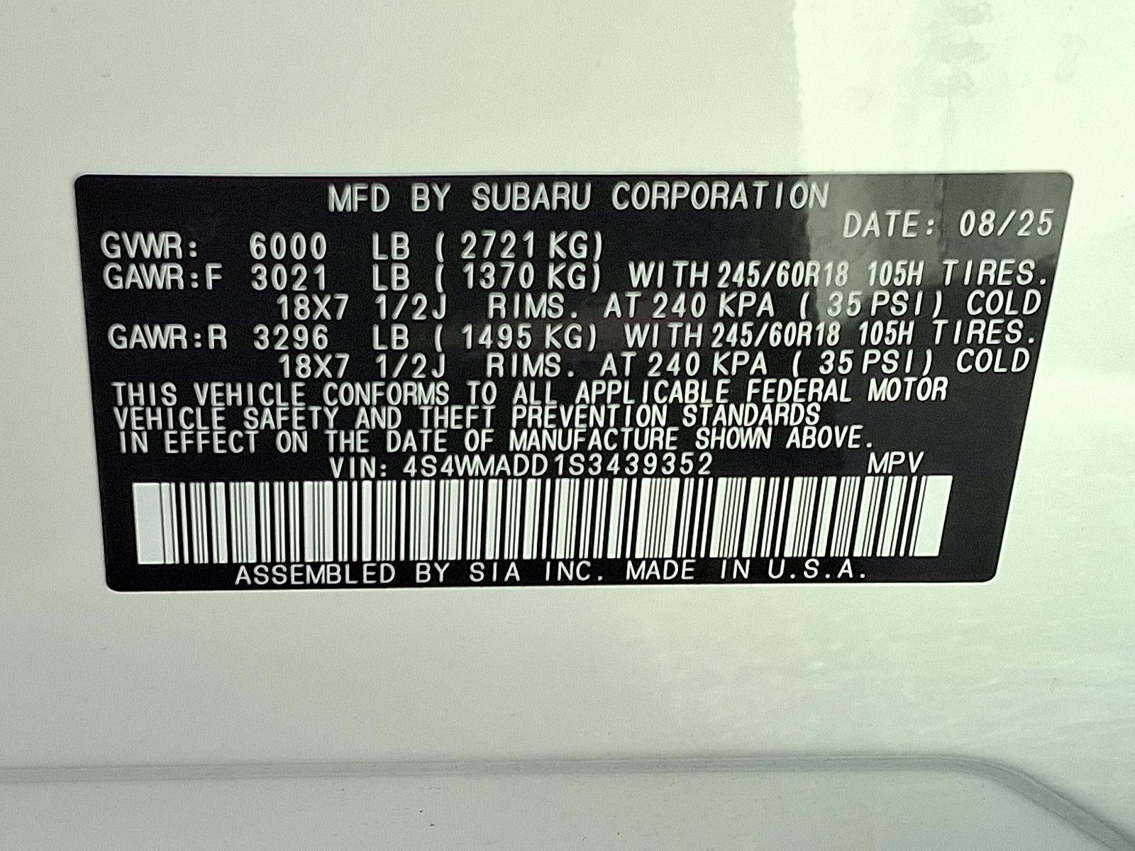 2025 Subaru Ascent Premium 7-Passenger