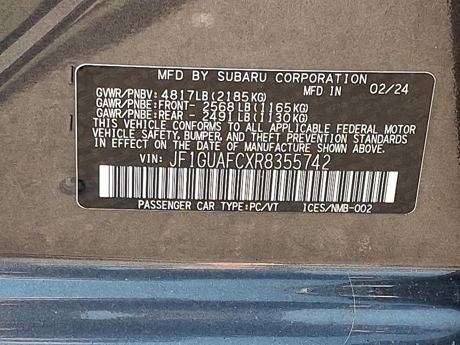 2024 Subaru Impreza Sport AWD