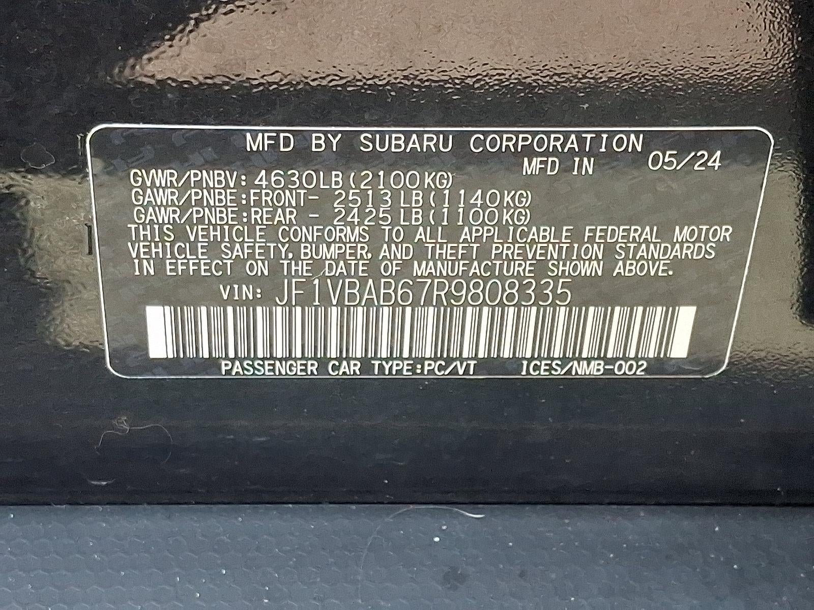 2024 Subaru WRX Manual
