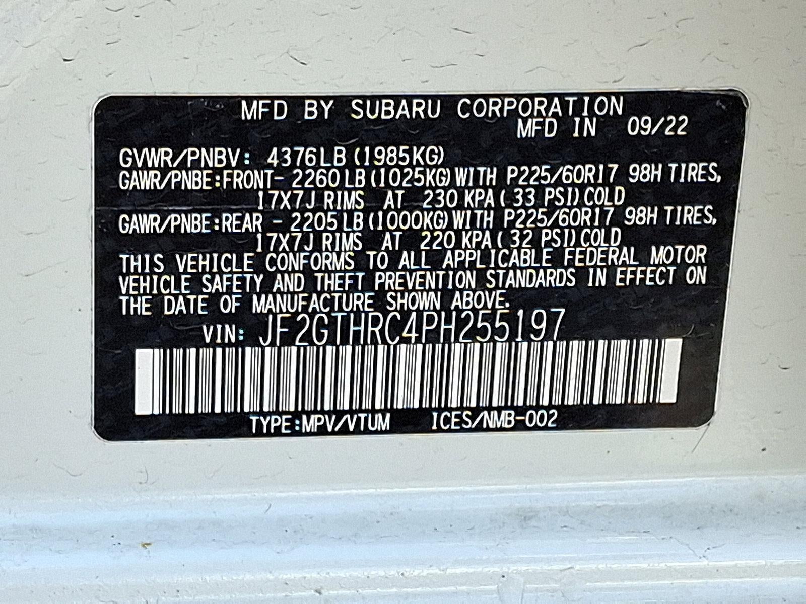 2023 Subaru Crosstrek Sport CVT