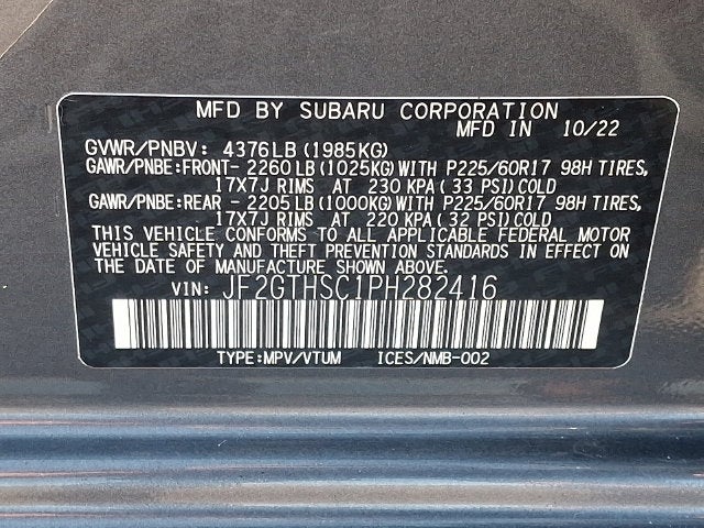 2023 Subaru Crosstrek Sport CVT