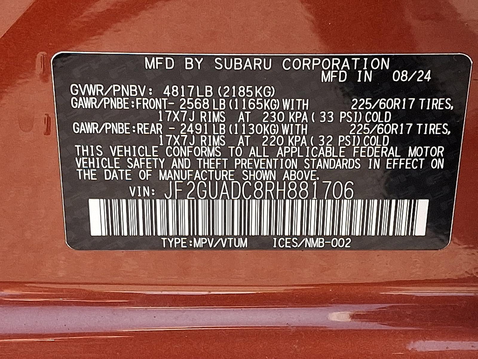 2024 Subaru Crosstrek Premium AWD