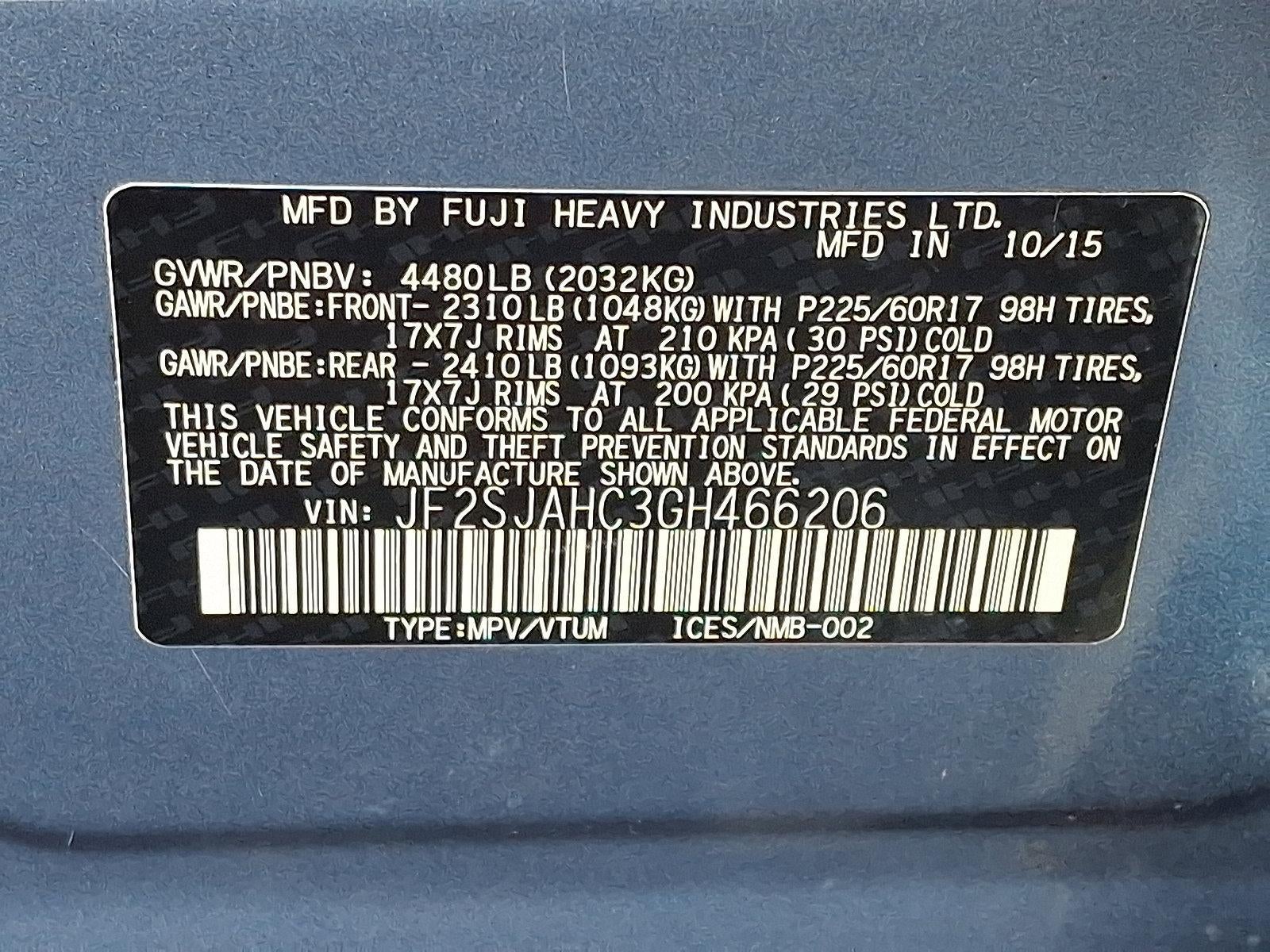 2016 Subaru Forester 2.5i Limited