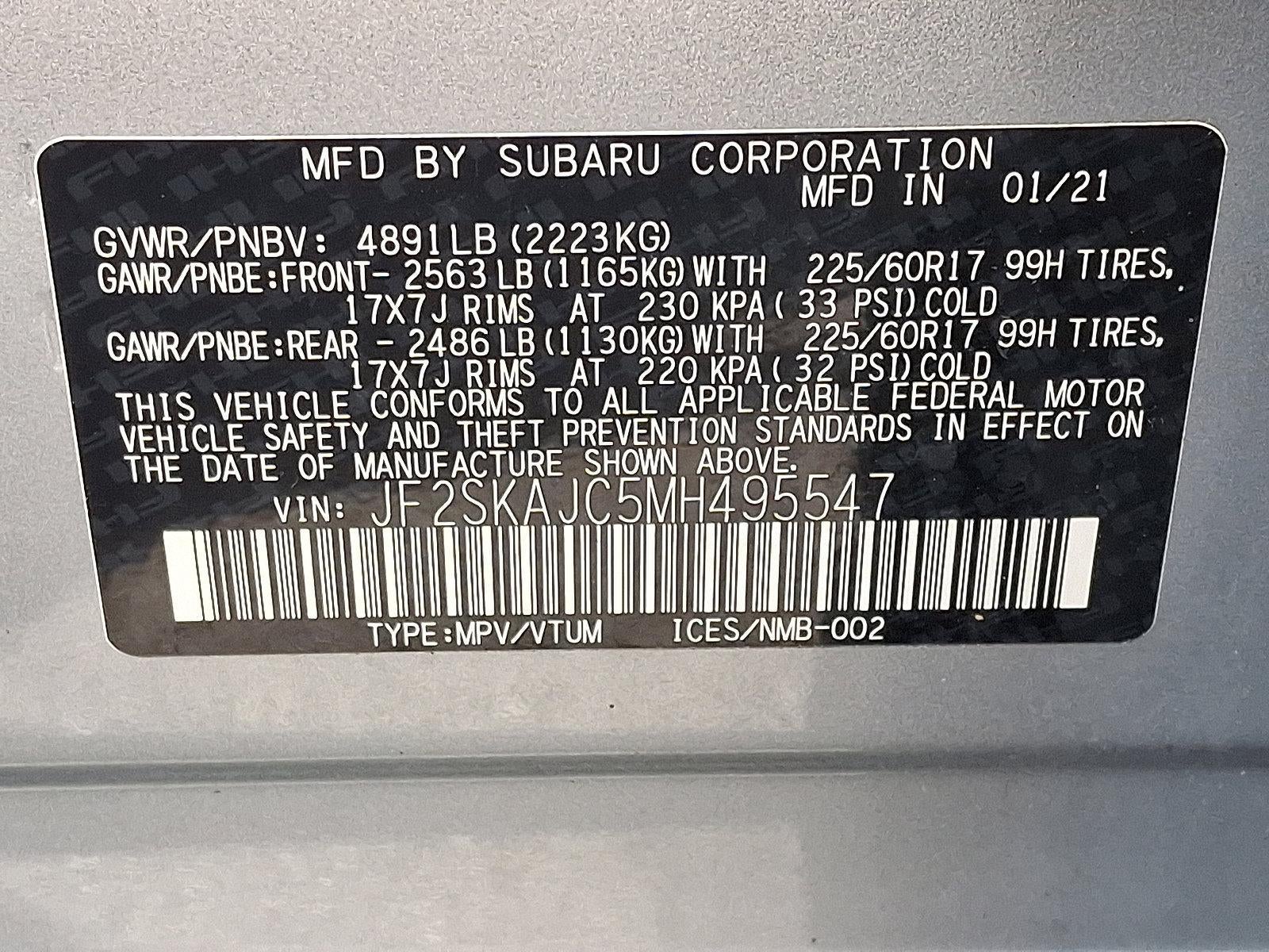 2021 Subaru Forester Premium CVT
