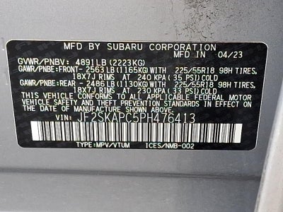 2023 Subaru Forester Limited CVT