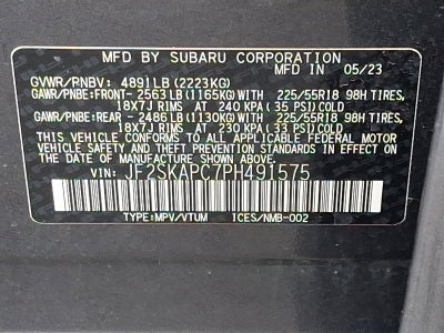 2023 Subaru Forester Limited CVT