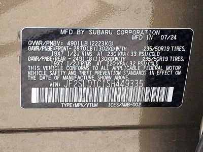 2025 Subaru Forester Touring AWD