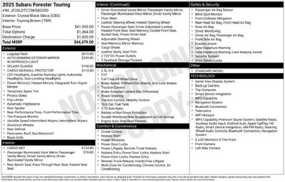 2025 Subaru Forester Touring