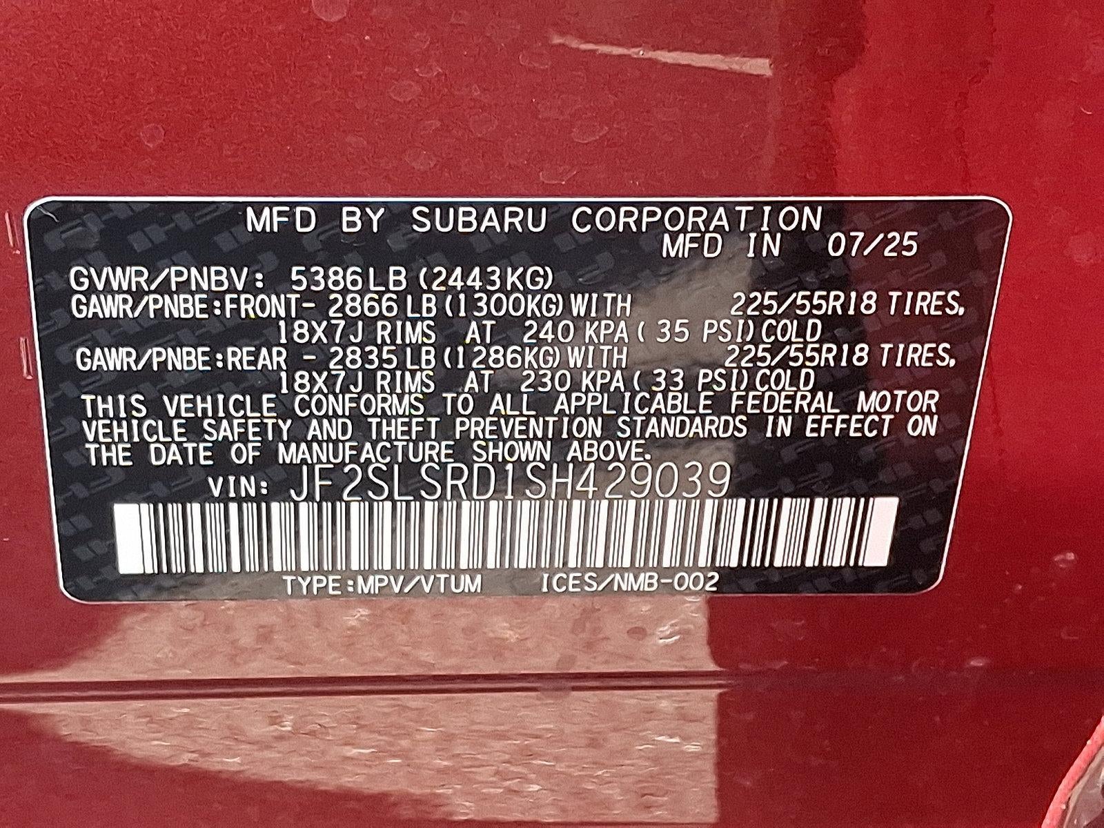 2025 Subaru Forester Limited Hybrid AWD