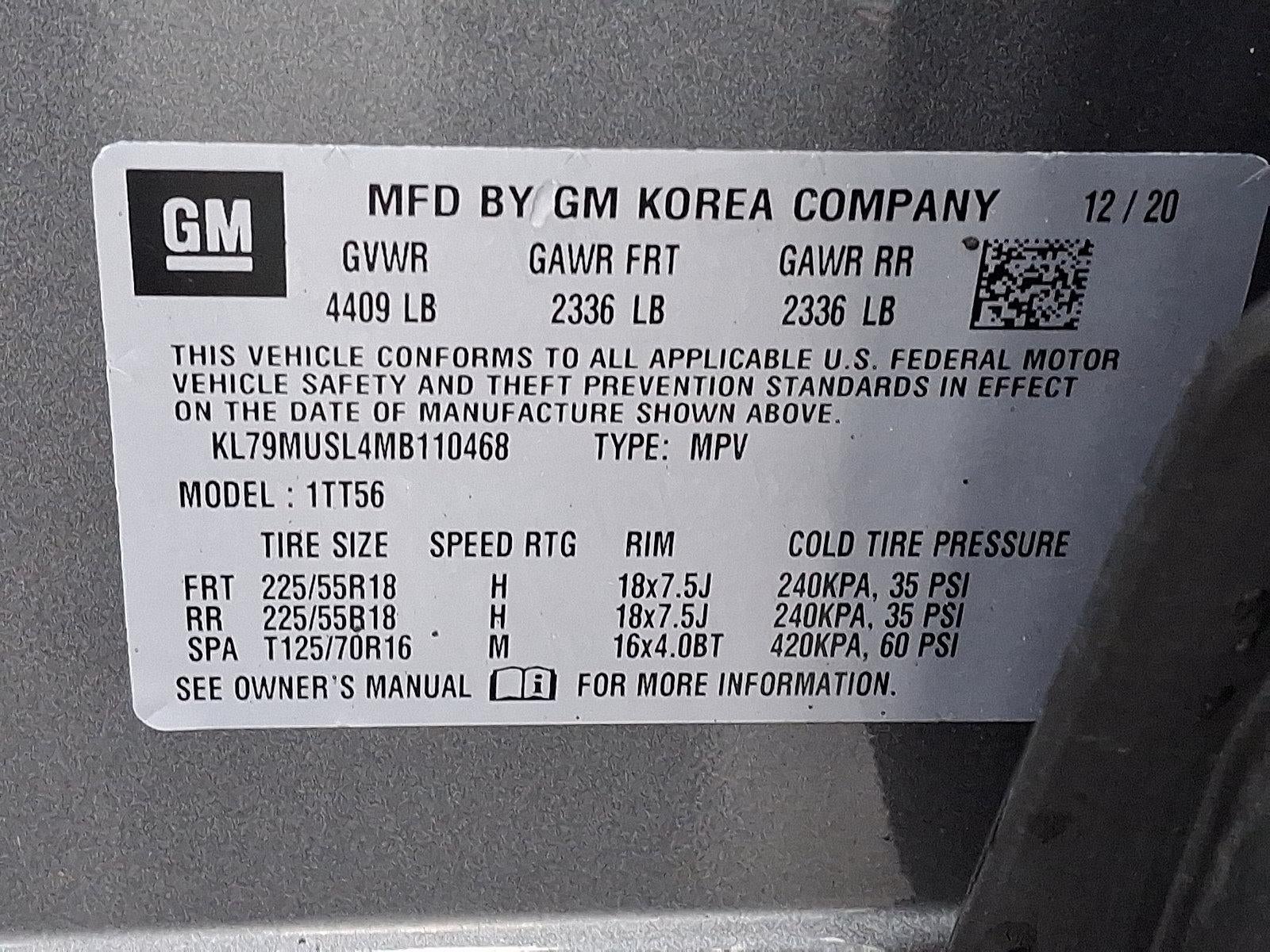 2021 Chevrolet Trailblazer AWD 4dr RS