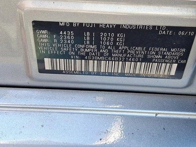 2011 Subaru Legacy 2.5i Automatic Premium All-Weather Package