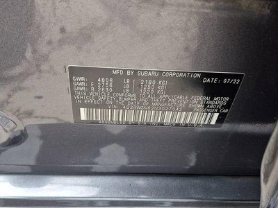 2022 Subaru Legacy Limited XT CVT