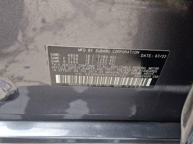 2022 Subaru Legacy Limited XT CVT