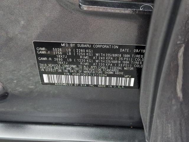 2020 Subaru Outback Onyx Edition XT CVT