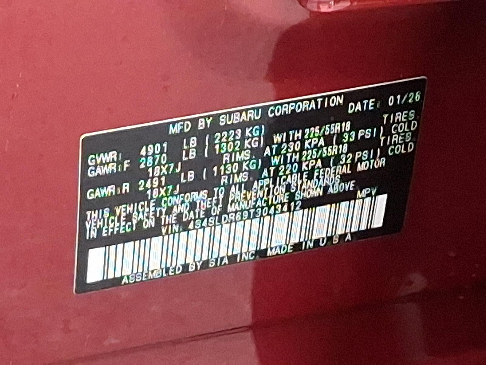 2026 Subaru Forester Limited AWD