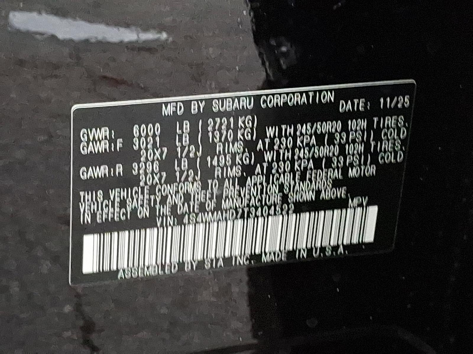 2026 Subaru Ascent Limited Bronze Edition 7-Passenger