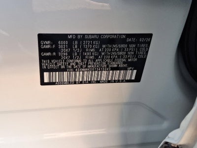2026 Subaru Ascent Touring 7-Passenger