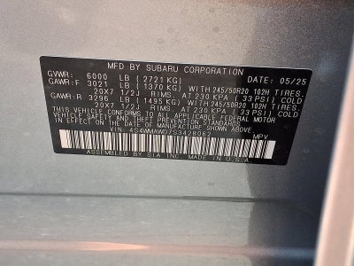 2025 Subaru Ascent Onyx Edition Touring 7-Passenger