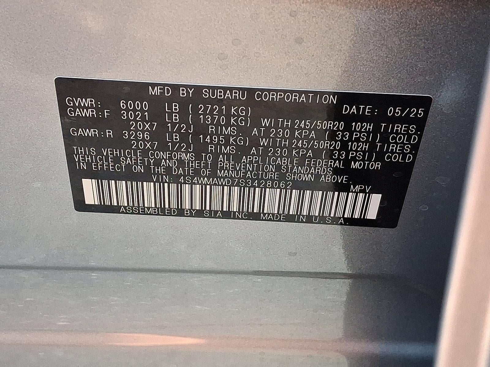 2025 Subaru Ascent Onyx Edition Touring 7-Passenger