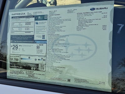 2026 Subaru Impreza Sport AWD