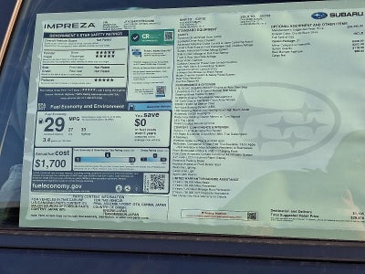 2026 Subaru Impreza Sport AWD