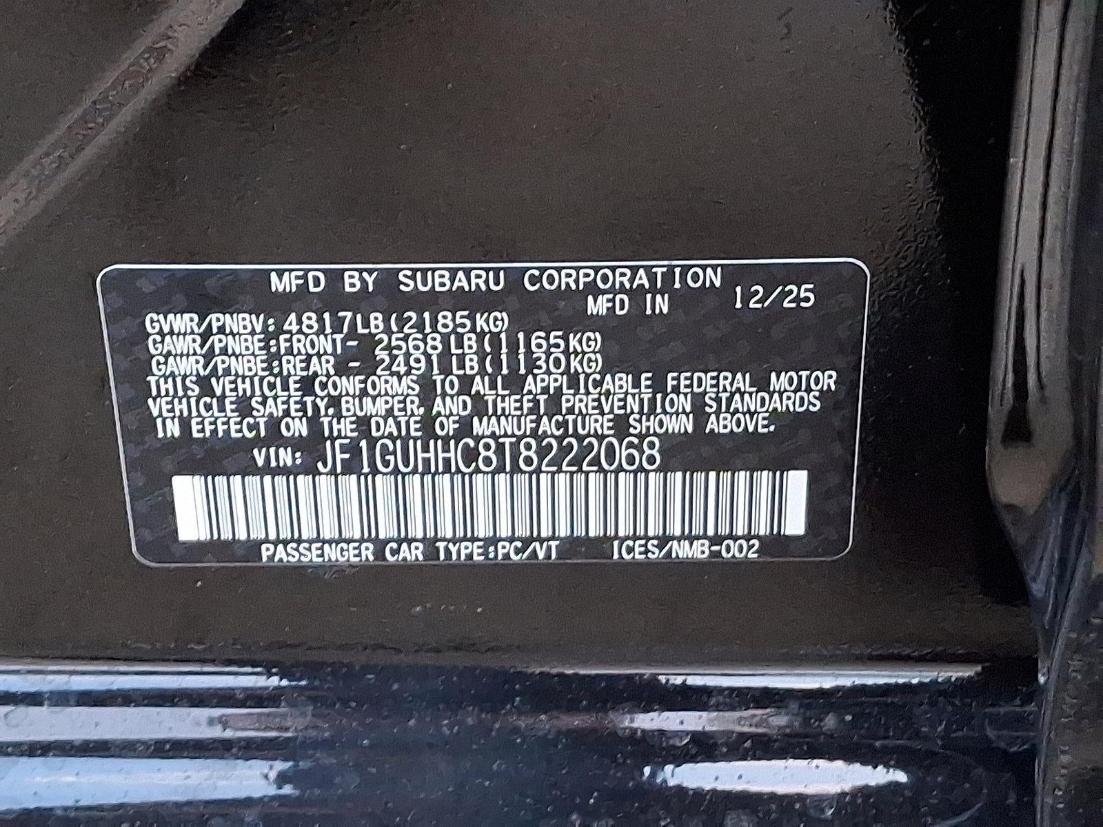 2026 Subaru Impreza RS AWD