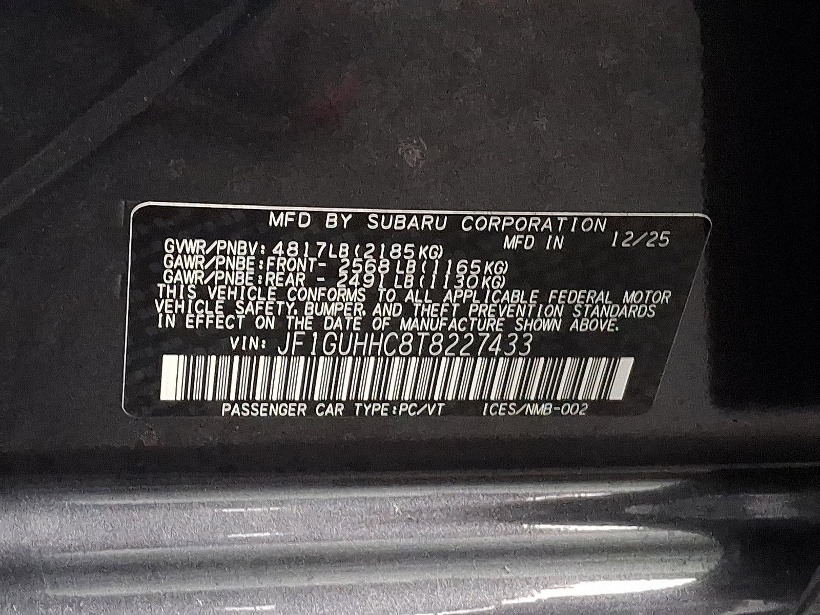 2026 Subaru Impreza RS AWD