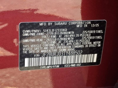 2026 Subaru Outback Touring XT AWD