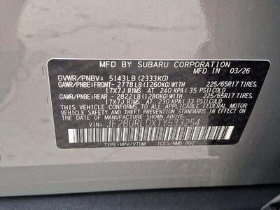2026 Subaru Outback Wilderness AWD