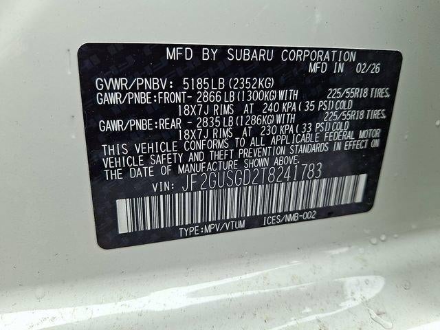 2026 Subaru Crosstrek Sport Hybrid AWD