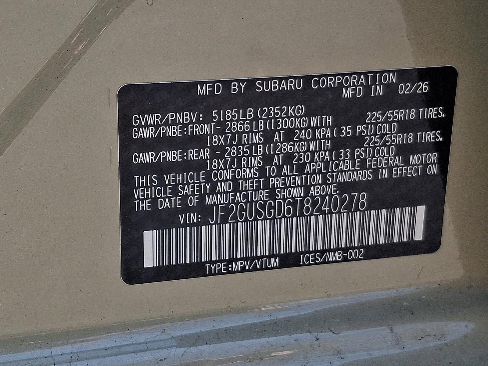 2026 Subaru Crosstrek Sport Hybrid AWD