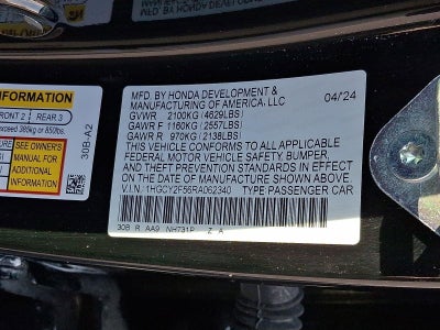 2024 Honda Accord Hybrid Sport Sedan