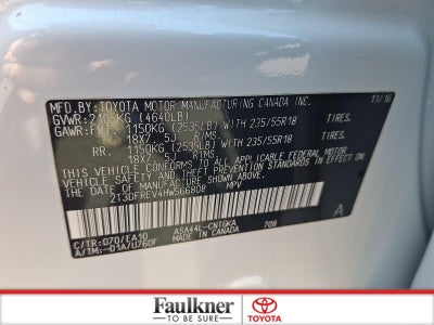 2017 Toyota RAV4 Platinum AWD (Natl)